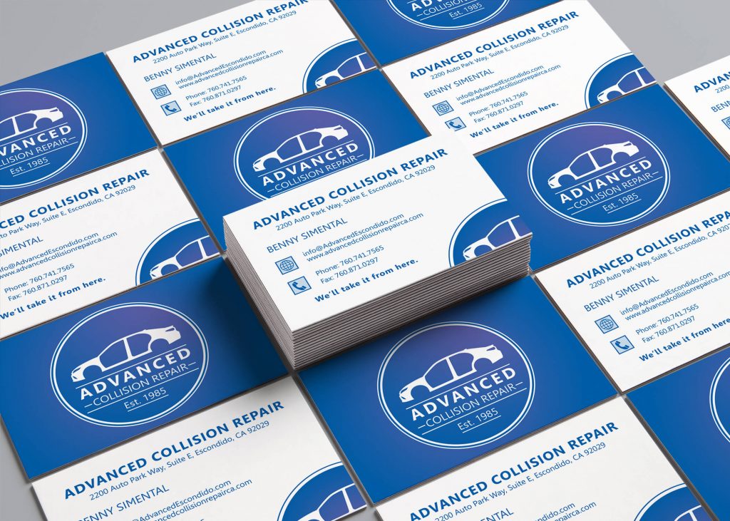 Advanced Collision Repair Business Cards